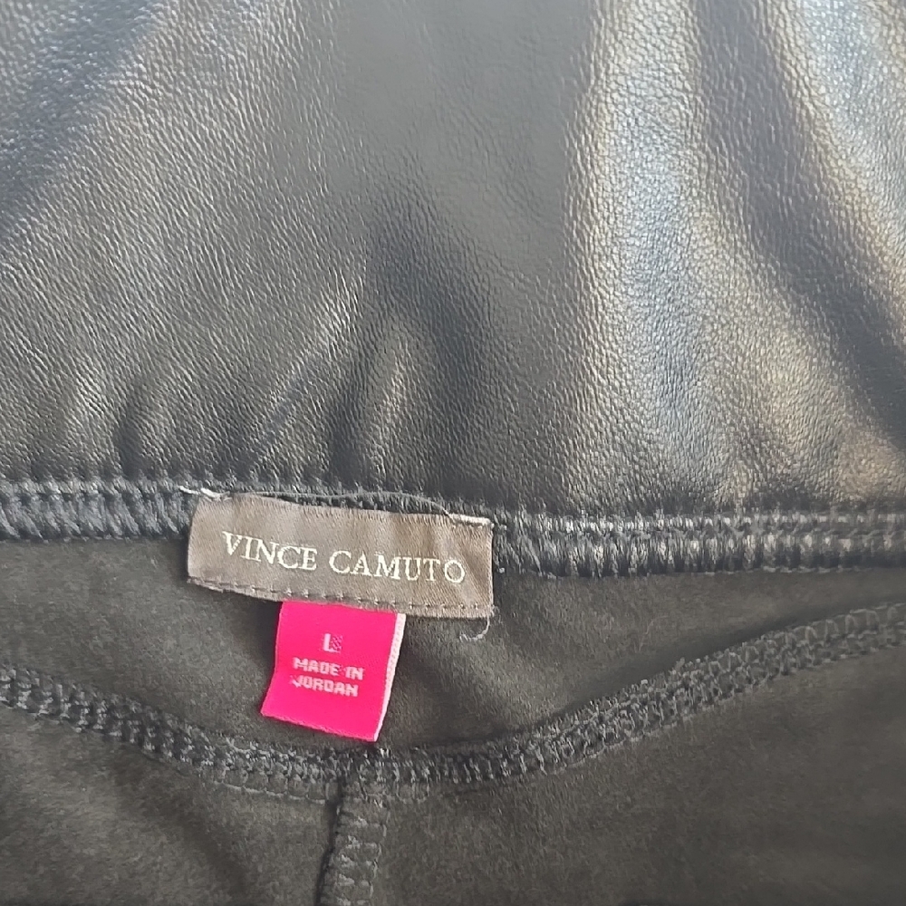 Vince Camuto Black Faux Leather Leggings - Picture 3 of 7
